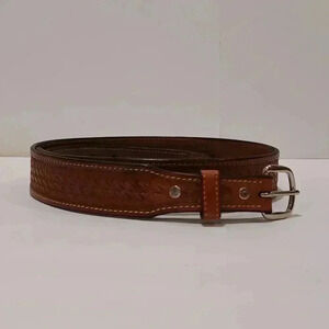 Leather Belt Light Brown  38" Handcrafted